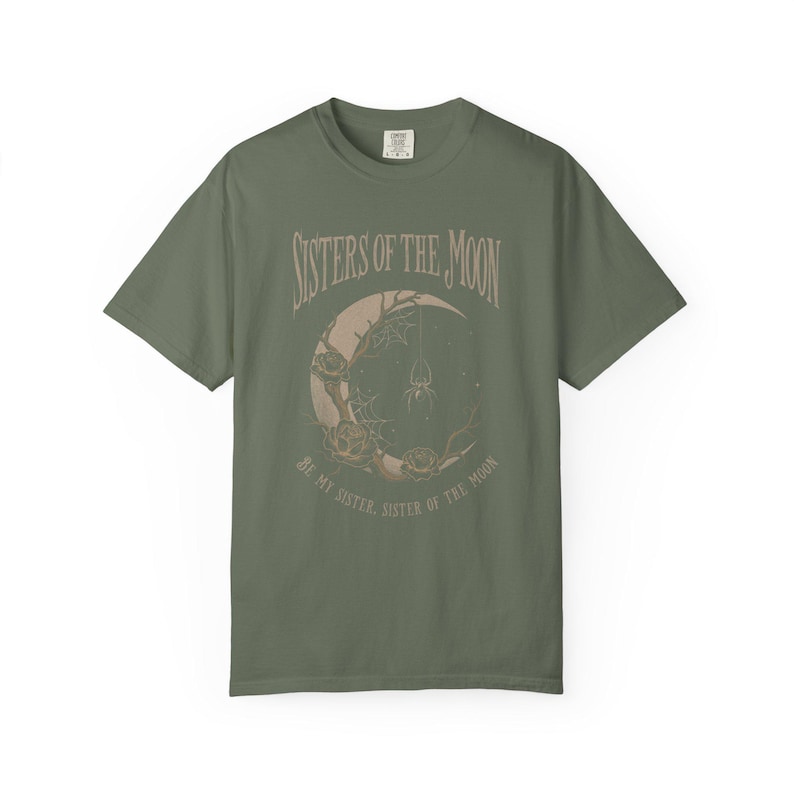 Sisters Of The Moon, Retro Rock Shirts, Moon Shirt, Sisterhood Gift, Unisex Tee Gift, Comfort Colors Tee, Rock Clothing image 6