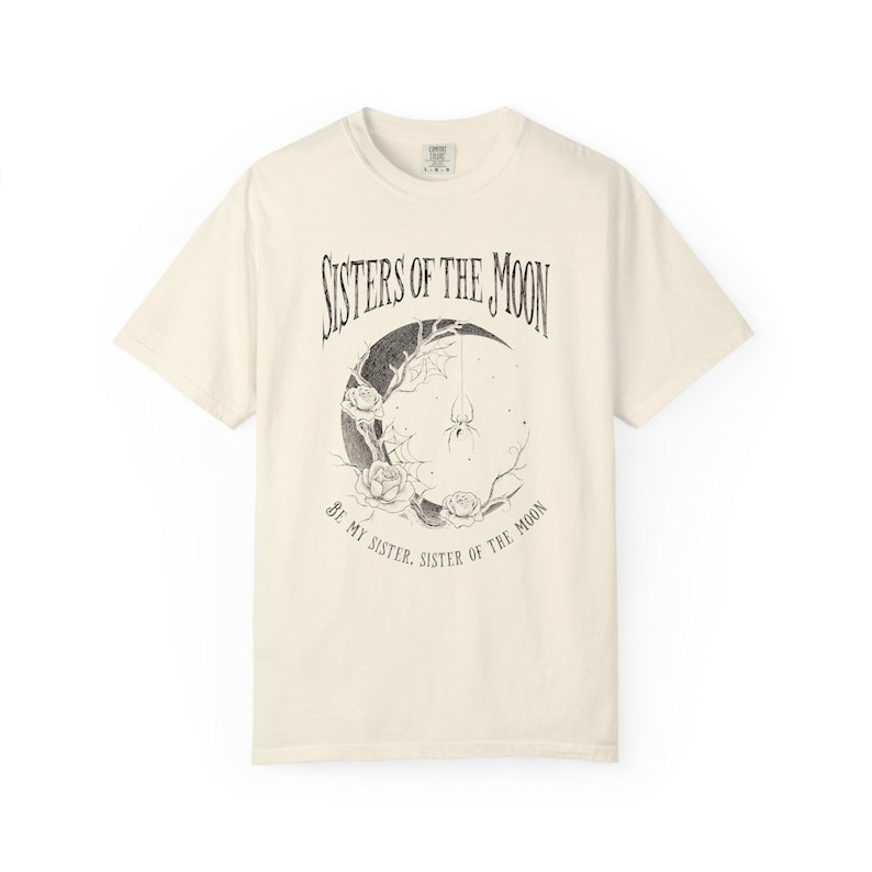 Sisters Of The Moon, Retro Rock Shirts, Moon Shirt, Sisterhood Gift, Unisex Tee Gift, Comfort Colors Tee, Rock Clothing image 8