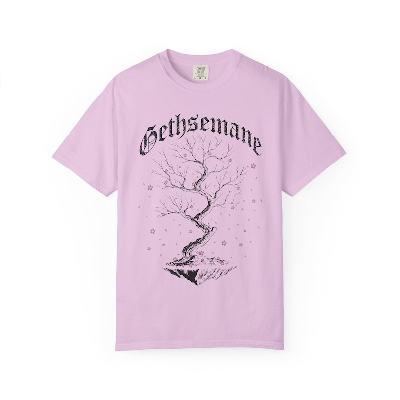 Dark Botanical, Graphic Tee, Gothic Tree, Cherry Blossom Shirt, Unisex Tee, Comfort Colors Tee, Gothic Clothing, Gift Shirt Orchid