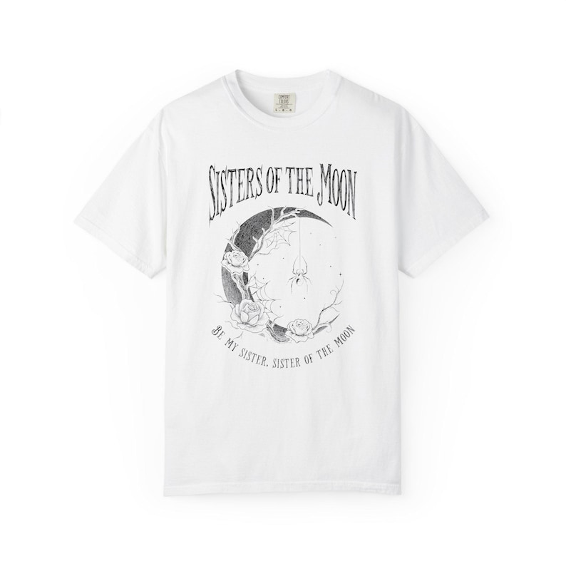 Sisters Of The Moon, Retro Rock Shirts, Moon Shirt, Sisterhood Gift, Unisex Tee Gift, Comfort Colors Tee, Rock Clothing image 9
