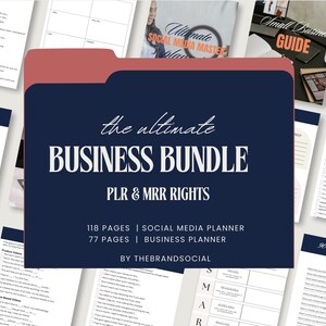 Business Bundle, Business Planner, Small Business Organizer, Content Planung, Social Media Content Planer, Social Media Managment Template