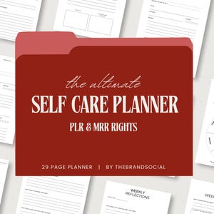 Self Care Journal, Self Love Planner, Private Label Rights  & Master Resell Rights Digital Product, Ebook Digital Marketing Template