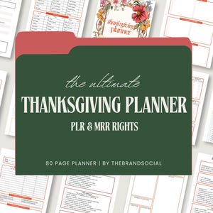 Thanksgiving Planner Printable, Thanksgiving Organizer, Thanksgiving Planner, Editable Thanksgiving Planner, Fall Planner, Holiday Planner