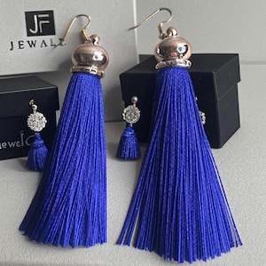 Vibrant Tassel Elegance earrings