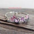 Jewellery portal Floral amethyst elegance bangle