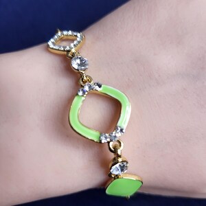 Mint majesty the crystal charm bracelet