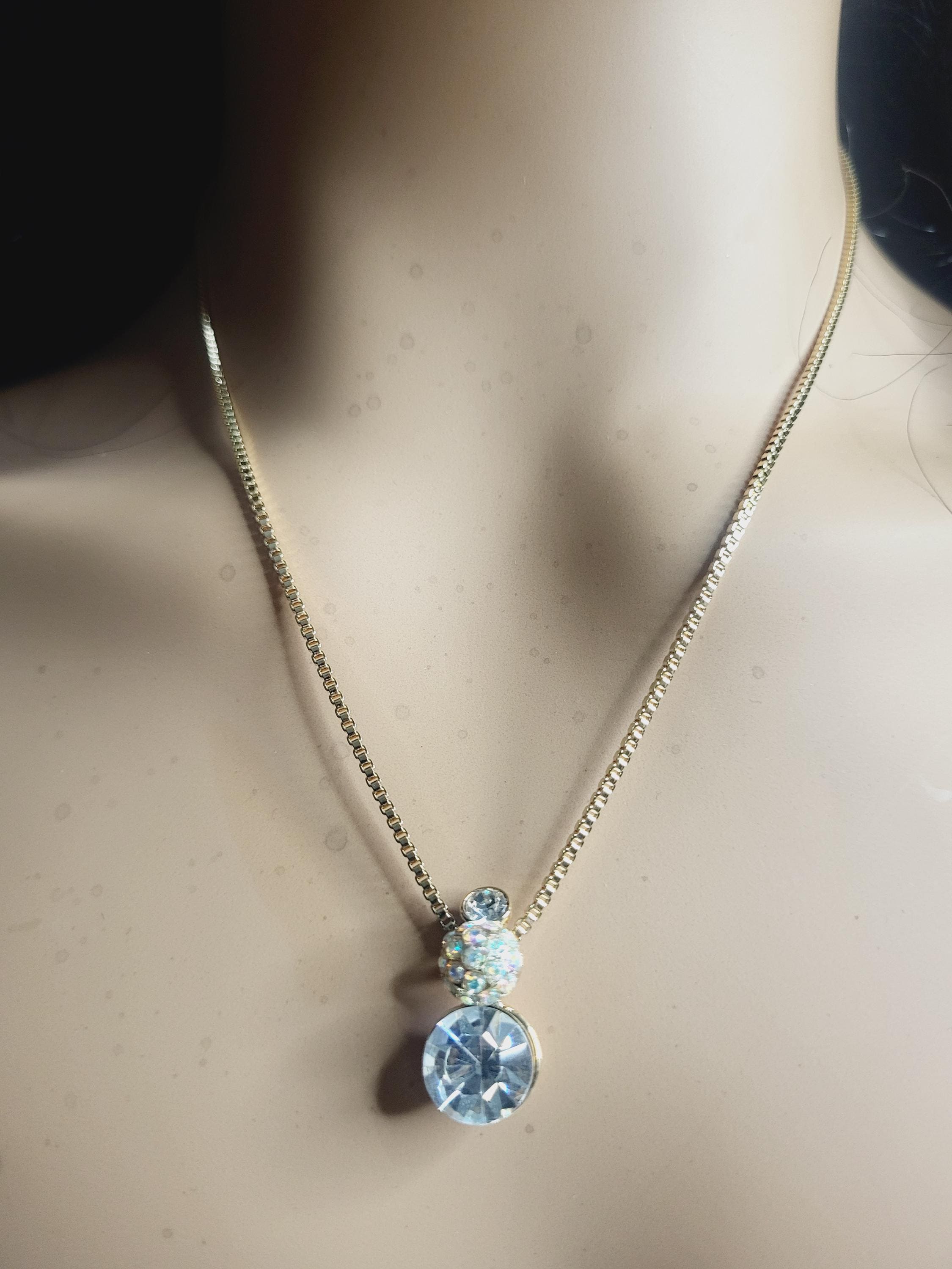 Collier Ras Du Cou H Dubin - Alliage Argenté Et Lucite Noire (occasion, Bon état)
