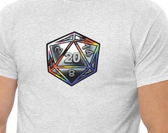 20 Sided Pride - D&D Dice - Metaal - Uniseks klassiek T-shirt