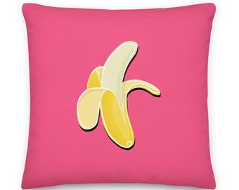 Cojín de plátano: Cojín de frutas tropicales, decoración del hogar