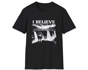 I Believe Graphic T-Shirt - Hawkins Inspired Sci-Fi Tee - Retro Cult TV Vibes