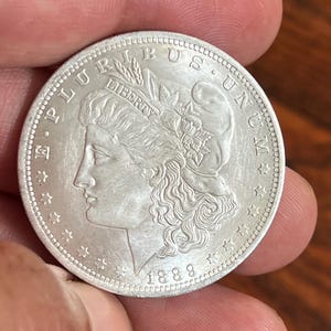 1889 Morgan Dollar Versilbert.  Stempelglanz Silver Key Date | Mint Zustand Finish. Versilberte Münze