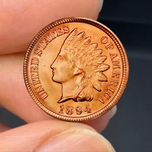 1894 Indian Head Penny Cent Commemorative Coins Collectibles Coins US Old Coins Perfect and Antique Coins For Gifts