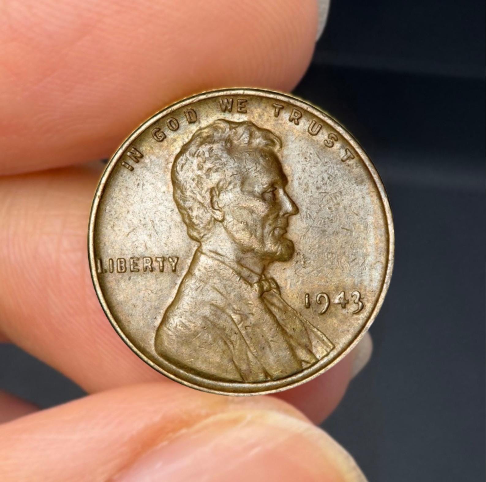 オマケ追加　超レア　回収貨幣　1943年　リンカーン1Cスチールコイン　① 超レア 回収貨幣 1943年 リンカーンスチール1セントコイン