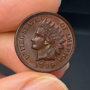 1895 Indian Head Penny Cent: Collectible US Coin Reproduction