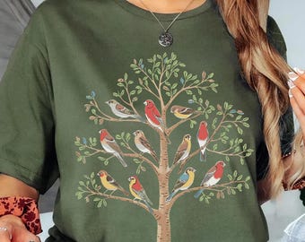 Bird Gift, Bird Shirt, Bird Watching Gift, Birdwatcher Shirt,Bird Lover Shirt,Bird Nerd Shirt ,Gift for Bird Lover,Bird Species,Vintage Bird