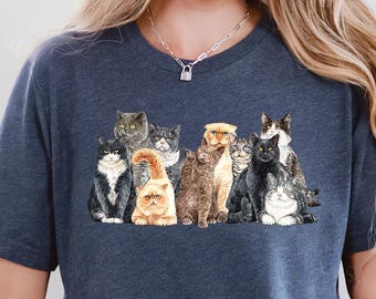 Women Cat Shirt, Cat Shirt, Love Cat Shirt, Animal Shirt, Mothers Day Cat Shirt, Funny Pet Shirt, Cat Lover Shirt,Cat Mom Shirt,Animal Lover