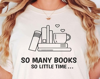 Many Books Shirt, Book Lover Shirt, Librarian Shirt, Reading Sweatshirt, Bookworm Shirt, Gift For Librarian Shirt, Book Shirt, Read Shirt