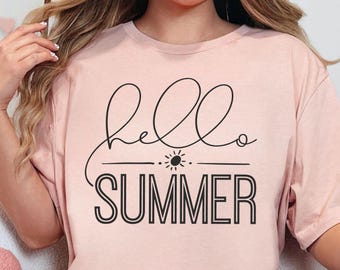 Hello Summer Shirt, Vacation Shirt, Beach Shirt, Family Vacation, Summer Lover Shirt, Gift For Summer Lover, Summer Season Shirt, Trip Tee