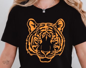 Tiger Shirt, Wild Animal Tee, Aesthetic Tiger Shirt, Boho Tiger, Tiger King Shirt, Tiger Face Shirt, Vintage Tiger Shirt, Tiger Lover Shirt