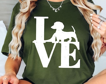Dachshund Shirt, Dog Valentine Shirt, Dachshund Mama Shirt, Dachshund Owner Gift, Dachshund Mom Shirt, Dachshund T-Shirt, Gift for Dachshund
