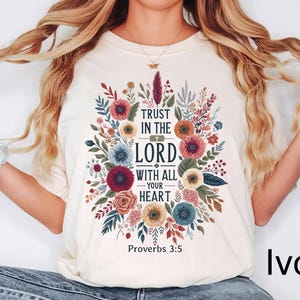 Comfort Colors® Trust In The Lord Shirt, Religious Shirt, Faith Shirt, Christian Gift,Gift For Christian,Sunday Church Shirt,Made to Worship
