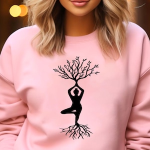 Yoga Sweatshirt, Yoga Gift Shirt, Namaste Shirt, Gift for Yogi, Yoga Lover Shirt, Meditation Shirt, Yoga Tee, Yoga T Shirt, Women Yoga Shirt
