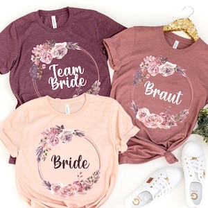Bridal Shirt, Braut & Team Braut, Bride Team, Bride Team Shirt, Bride To Be, Bachelorette Party, Bridesmaid Tees, Wedding Gift, Bridesmaid