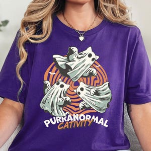 Funny Halloween Cat Shirts, Purranormal Cativity Tee, Black Cat Shirt, Cat Murder Halloween Shirt, Funny Halloween T-Shirt, Black Cats Shirt