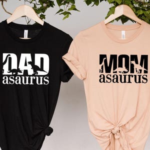 MOMasaurus Shirt, DADasaurus Shirt, Mom and Dad Dinosaur Shirts, Dinosaur Shirts, Dino Birthday, Dinosaur Parents, Mom and Dad Dino Shirts