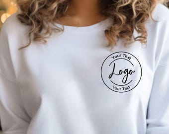 Custom Logo Sweatshirts,Personalized Logo Shirt,Custom Design Shirt,Custom Text Shirt,Your Business Logo or Brand Logo Shirt,Team Logo Shirt