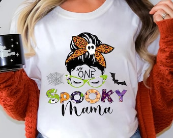 Spooky Mama Shirt, Halloween Shirt, Halloween Funny Shirt, Spooky Shirt, Halloween Party, Scary Halloween Shirts, Halloween T-shirt, Mom Tee