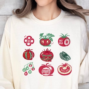 Tomato T-shirt, Food Shirt, Veggie Shirt, Screen Print Shirt