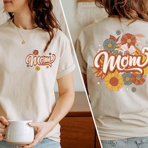 Mama Shirt, Floral Mom Shirt, Groovy Retro Mom Floral Shirt, Retro Shirt, New Mom Shirt, Cute Mama Shirt, Mom Mommy Mama, Flower Mama Shirt