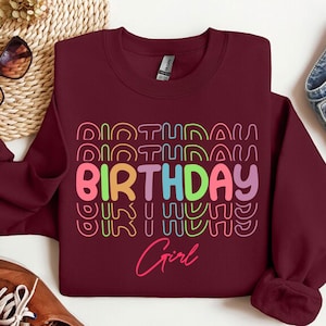 Birthday Girl Sweatshirt: Kids Party Tee