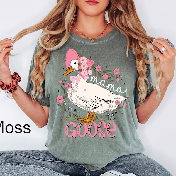 Comfort Colors® One Silly Goose Mom Shirt, Mama Goose Shirt, Silly Goose Birthday Party Outfit,Goose Theme 1st Birthday Gift,Mothers Day Tee
