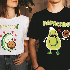 Mamacado Shirt, Papacado Shirt, Avocado Couple Pregnancy Announcement Shirt, Pregnancy Shirt, Couple Shirt, Pregnancy Gift, Baby Shower Gift