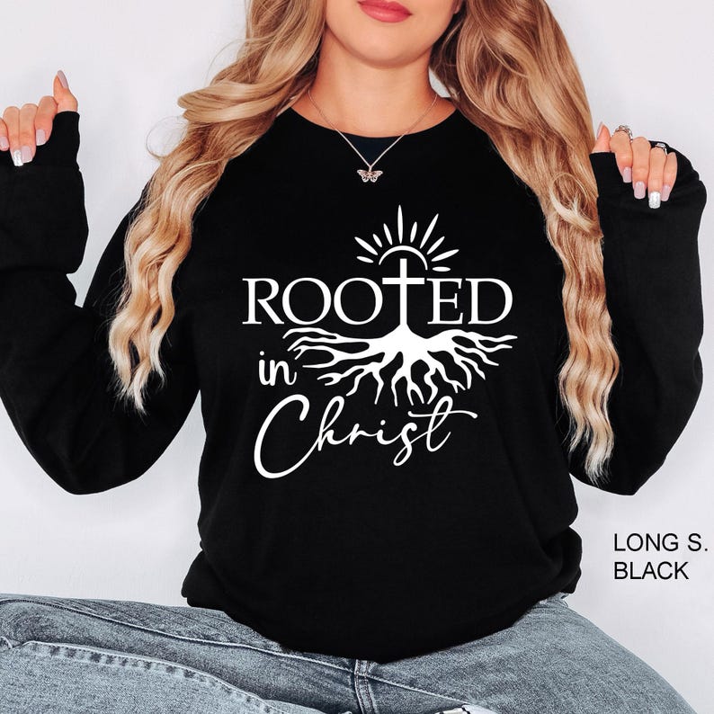 Rooted in Christ Shirt, Christian Shirt, Religious Shirt, Religious ...