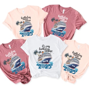 Birthday Cruise Shirt: Family Matching Bday Trip 2025