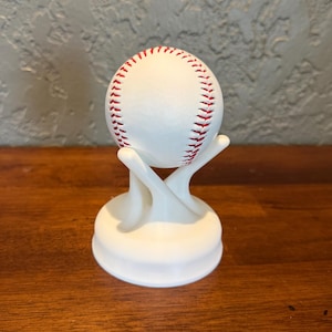Baseball Display Stand Ball Holder Memorabilia Display Desk or Shelf