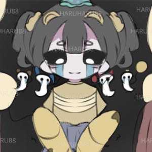 Anime Fantasy Art Print | Cute Chibi Illustration | Dreamy Aesthetic Wall Art | Young Artist | Digital Download | Kawaii Procreate Drawing