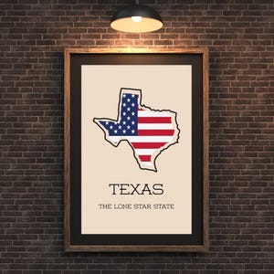 Arte dello Stato del Texas – “Lo Stato della Stella Solitaria” / Download Digitale