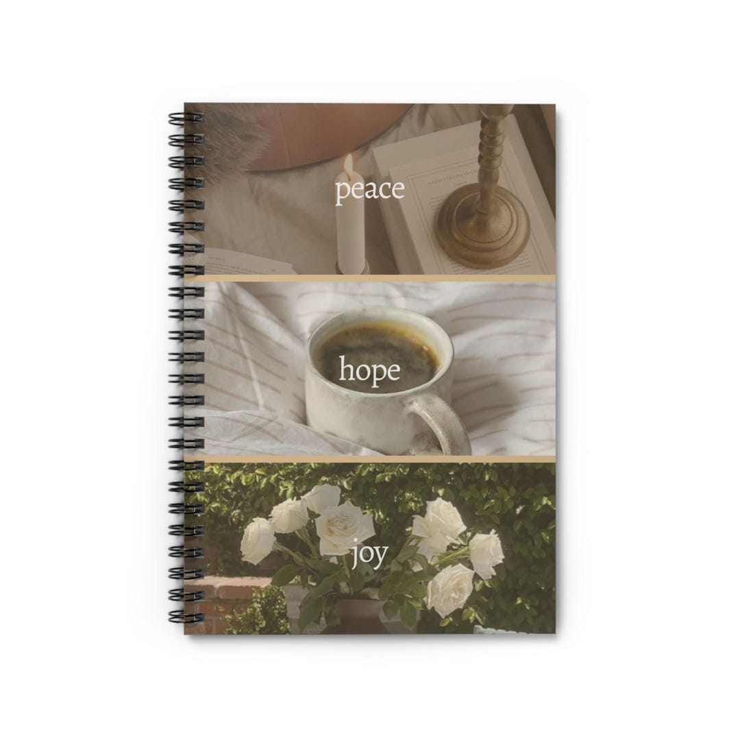 Christian Bible Verse Spiral Notebook, Ruled Journal | Faith Lined ...