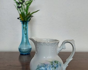 Vintage Handpainted Decorative Footed Pitcher