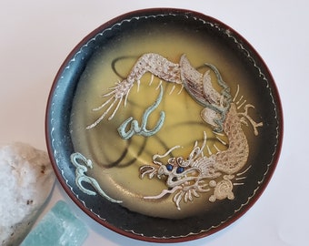 Vintage Tiny Dragonware Plate Made in Occupied Japan