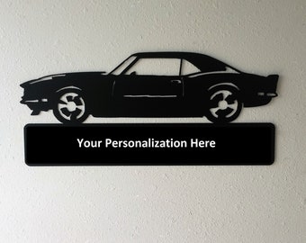 Chevy Logo Sign Chevy Camaro Sign Camaro Metal Wall Decor Fast Car Sign