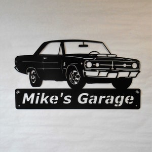 1968 Dart Personalized Metal Sign Mopar