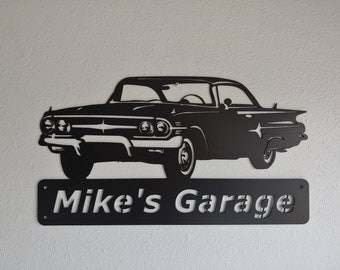 1960 Chevy Impala - Personalized Metal Sign