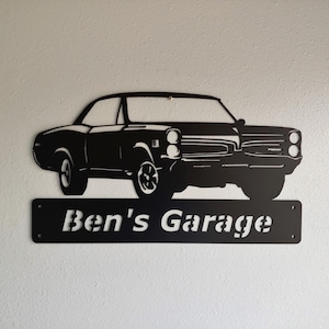 1966 Pontiac, Tempest, LeMans, Personalized Sign, Man Cave Decor, Metal Sign, Garage Art, Home Decor, Classic Car Art