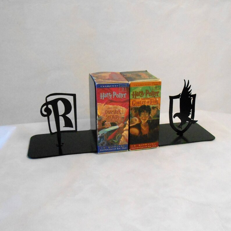 Metal Art Bookends Movies Books Organizer Metal Art Shelf Etsy