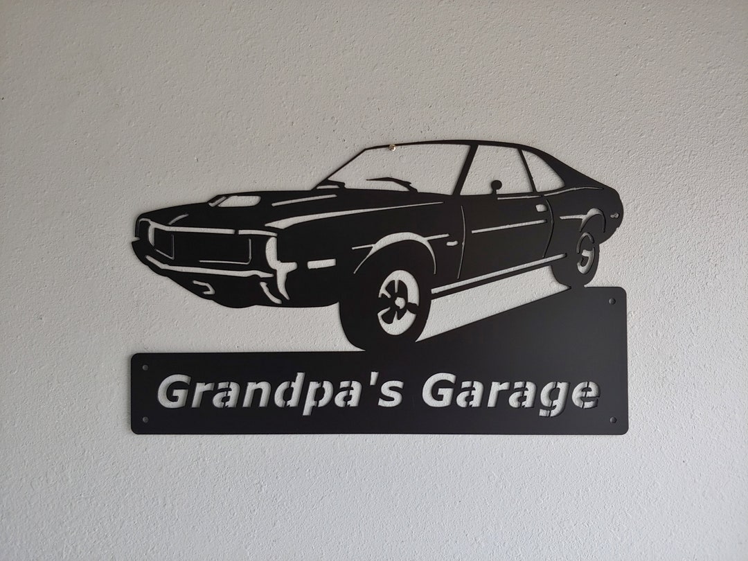 1970 AMC Javelin, Personalized, Classic Car, Man Cave, Metal Sign ...